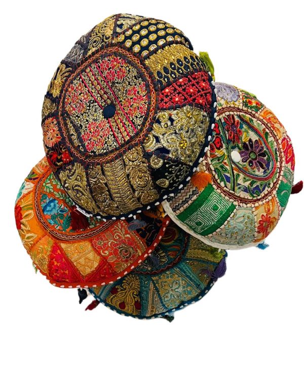 Set de 4 Zafus Redondos - Almohadones para Meditación - Imagen 2