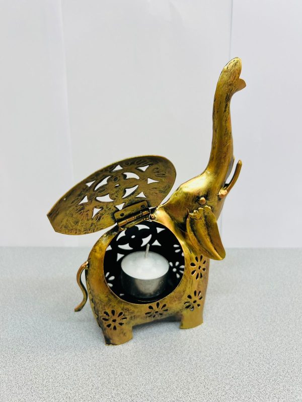 Porta Vela (Metal Pintado) Tipo “Elefante” - Imagen 2